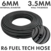 Rubber 6mm braided fuel, oil hose sae j30 r6, 1m – heavy duty pipe & hose fitting uk