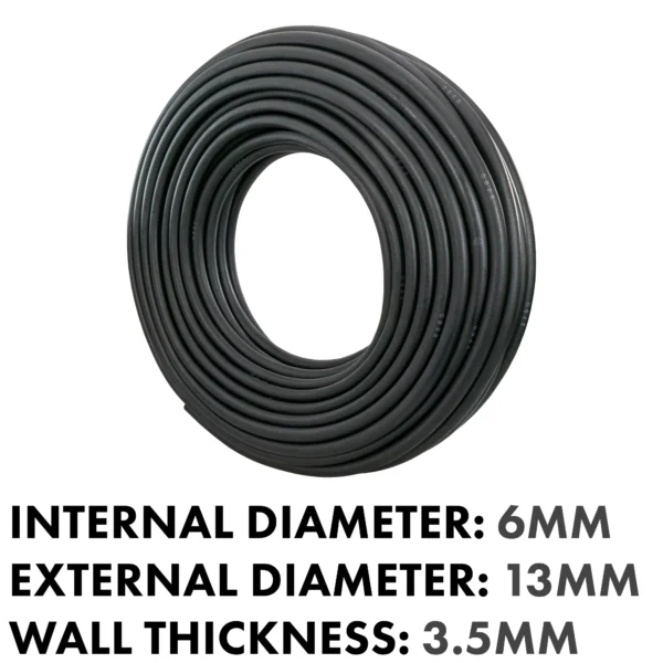 Rubber 6mm braided fuel, oil hose sae j30 r6, 1m – heavy duty pipe & hose fitting uk