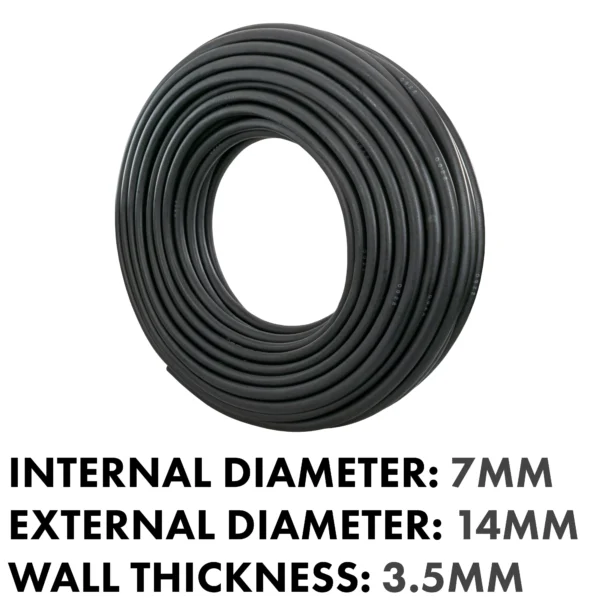 Rubber 7mm braided fuel, oil hose sae j30 r6, 1m – heavy duty pipe & hose fitting uk