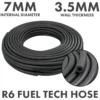 Rubber 7mm braided fuel, oil hose sae j30 r6, 1m – heavy duty pipe & hose fitting uk