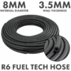 Rubber 8mm braided fuel, oil hose sae j30 r6, 1m – heavy duty pipe & hose fitting uk