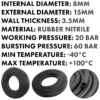 Rubber 8mm braided fuel, oil hose sae j30 r6, 1m – heavy duty pipe & hose fitting uk