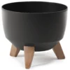 Roma bowl pot with legs, insert and hole with plug 290mm – home diy accessory uk