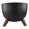 Roma bowl pot with legs, insert and hole with plug 290mm – home diy accessory uk