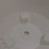 Roma bowl pot with legs, insert and hole with plug 290mm – white