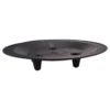 Roma bowl pot with legs, insert and hole with plug 290mm – white