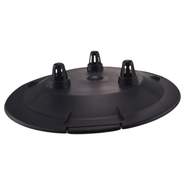 Roma bowl pot with legs, insert and hole with plug 290mm – white