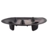 Roma bowl pot with legs, insert and hole with plug 290mm – white