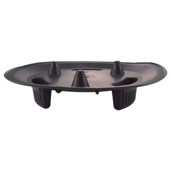 Roma bowl pot with legs, insert and hole with plug 290mm – white