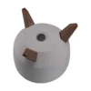 Roma bowl pot with legs, insert and hole with plug 290mm – white