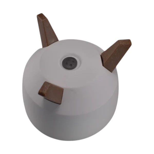 Roma bowl pot with legs, insert and hole with plug 290mm – white
