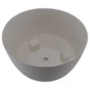 Roma bowl pot with legs, insert and hole with plug 290mm – white