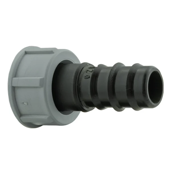Joiner for 20mm pipe with ¾ inch bspf thread – heavy duty pipe & hose fitting uk