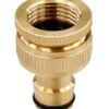 3/4 inch - 1/2 inch bspf tap connector brass – outdoor tap connector uk garden hose fitting