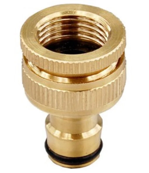 3/4 inch - 1/2 inch bspf tap connector brass – outdoor tap connector uk garden hose fitting