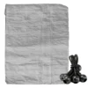 Grey lightweight tarpaulin 3m x 4m with 10 x 6″ bungee balls (black) kit