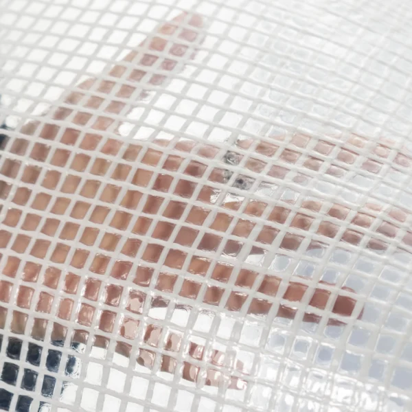 Clear medium duty tarpaulin 10m x 12m with 10m of 6mm bungee rope & 10 tarp clips (screw type) kit