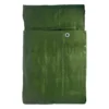 Green/brown heavy duty tarpaulin 8m x 12m with 10m of 6mm bungee rope & 10 tarp clips (screw type) kit