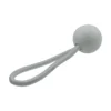 Grey heavy duty tarpaulin 8m x 12m with 20 x 4″ bungee balls (white) kit