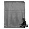 Grey heavy duty tarpaulin 8m x 12m with 10 x 6″ bungee balls (black) kit