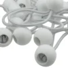 Clear extra heavy duty tarpaulin 5m x 5m with 20 x 4″ bungee balls (white) kit