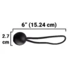 Clear extra heavy duty tarpaulin 5m x 5m with 10 x 6″ bungee balls (black) & 10 tarp clips (screw type) kit