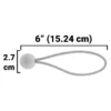 Clear extra heavy duty tarpaulin 5m x 5m with 20 x 6″ bungee balls (white) kit