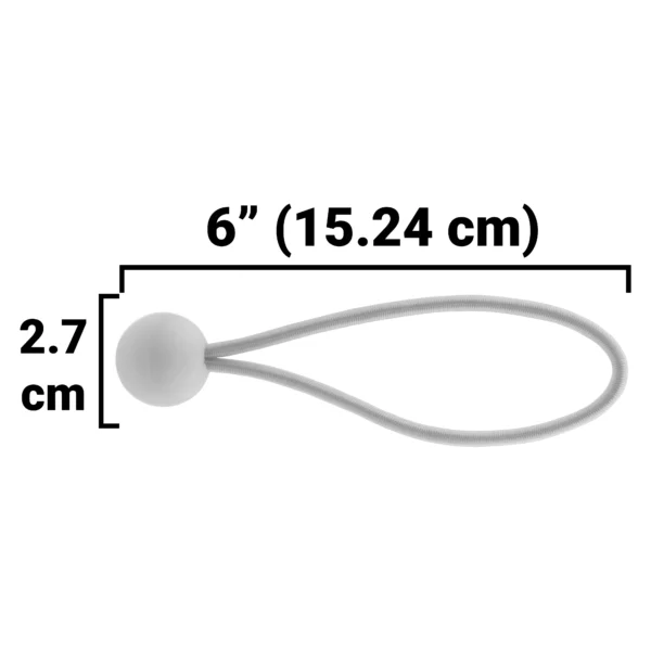 Clear extra heavy duty tarpaulin 5m x 5m with 20 x 6″ bungee balls (white) kit