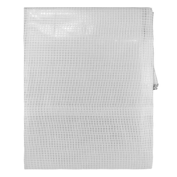 Clear extra heavy duty tarpaulin 5m x 5m with 10m of 6mm bungee rope & 10 tarp clips (screw type) kit