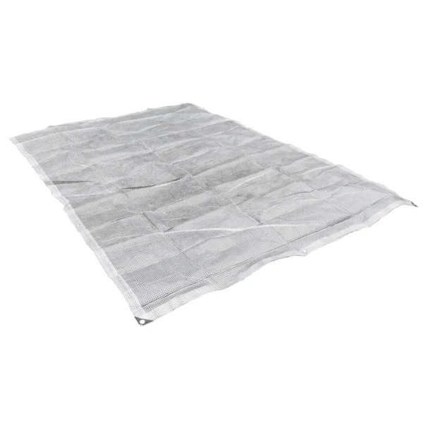 Clear extra heavy duty tarpaulin 5m x 5m with 10m of 6mm bungee rope & 10 tarp clips (screw type) kit