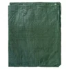 Green lightweight tarpaulin 5m x 8m with 10m of 6mm bungee rope & 10 tarp clips (screw type) kit