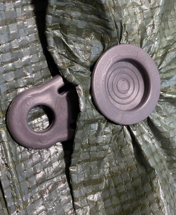 Heavy duty round type tarpaulin clips – reusable plastic tarp fasteners