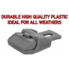 Heavy duty slide type tarpaulin clips – reusable plastic tarp fasteners — pack of 10