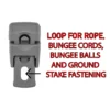 Heavy duty slide type tarpaulin clips – reusable plastic tarp fasteners — pack of 10