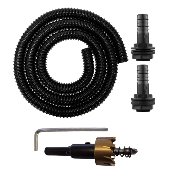3/4 inch water butt linking kit with drill bit, 4m – rainwater harvesting kit uk