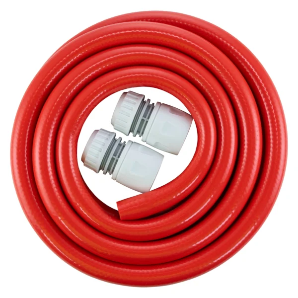 Water hose red set 12. 5mm pipe, 50m – heavy duty pipe & hose fitting uk
