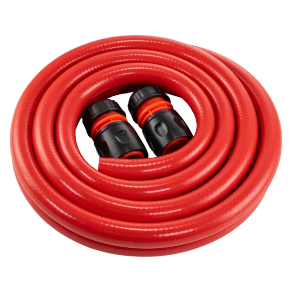 Water hose red set 12. 5mm pipe 50m (black connectors) – complete garden hose connection set uk