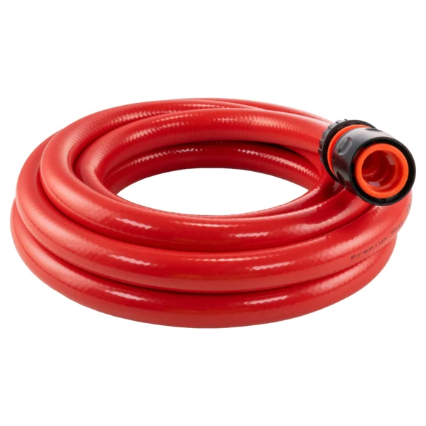 Water hose red set 12. 5mm pipe 50m (black connectors) – complete garden hose connection set uk