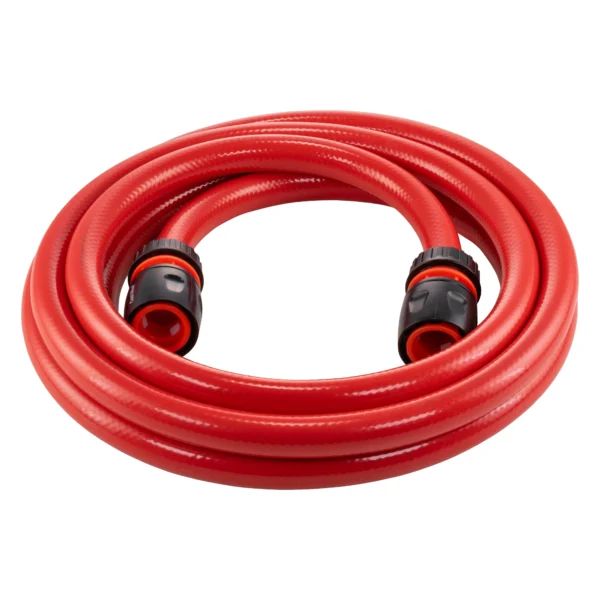 Water hose red set 12. 5mm pipe 50m (black connectors) – complete garden hose connection set uk