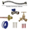 Brass quick connect bib tap standard connection kit – home diy accessory uk