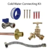 Brass quick connect bib tap standard connection kit – home diy accessory uk