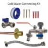Double lever tap standard connection kit – home diy accessory uk