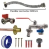 Double lever tap standard connection kit – home diy accessory uk