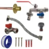 Double lever tap standard connection kit – home diy accessory uk