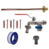 Double lever tap basic connection kit – home diy accessory uk
