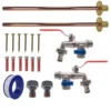 Double lever tap basic connection kit x2 – home diy accessory uk