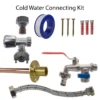 Double lever tap full connection kit – heavy duty outdoor garden tap uk base kit (no hose connector attached)