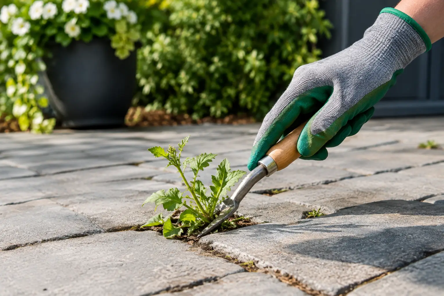 How to stop weeds between paving for good 1 How to stop weeds between paving for good