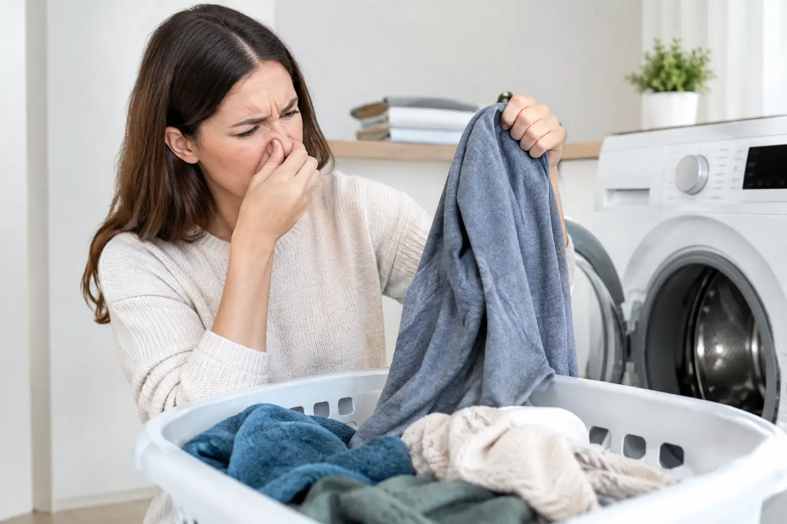 Why does washing smell musty? Simple fixes